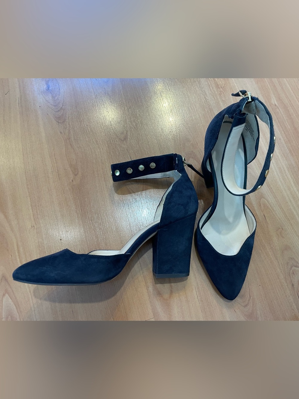 Size 6 - Nine West Navy Block Heels